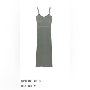 Zara Light Green Knit Dress